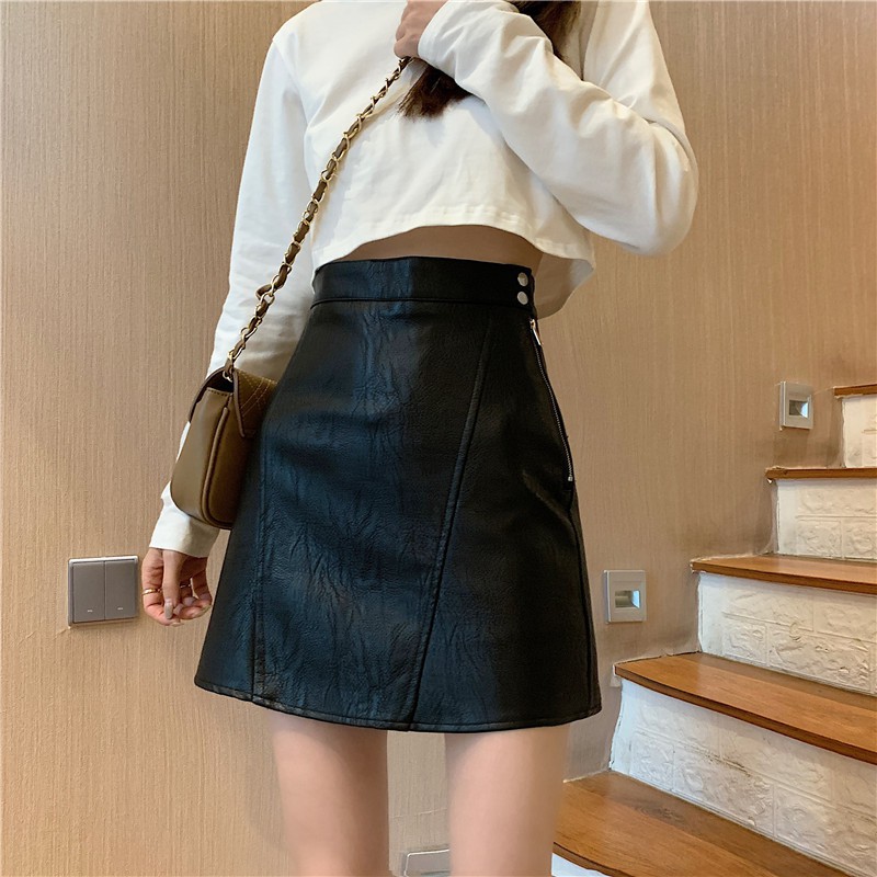 Chân Váy Chữ A Lưng Cao Phong Cách Hàn Quốc Cho Nữ | BigBuy360 - bigbuy360.vn