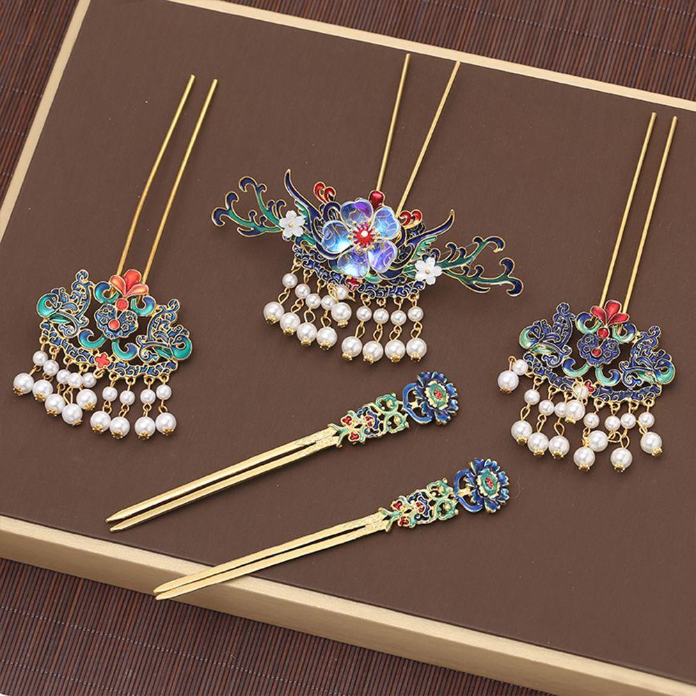 Trâm Cài Tóc Hình Hoa Phong Cách Cổ Điển Cho Nữ