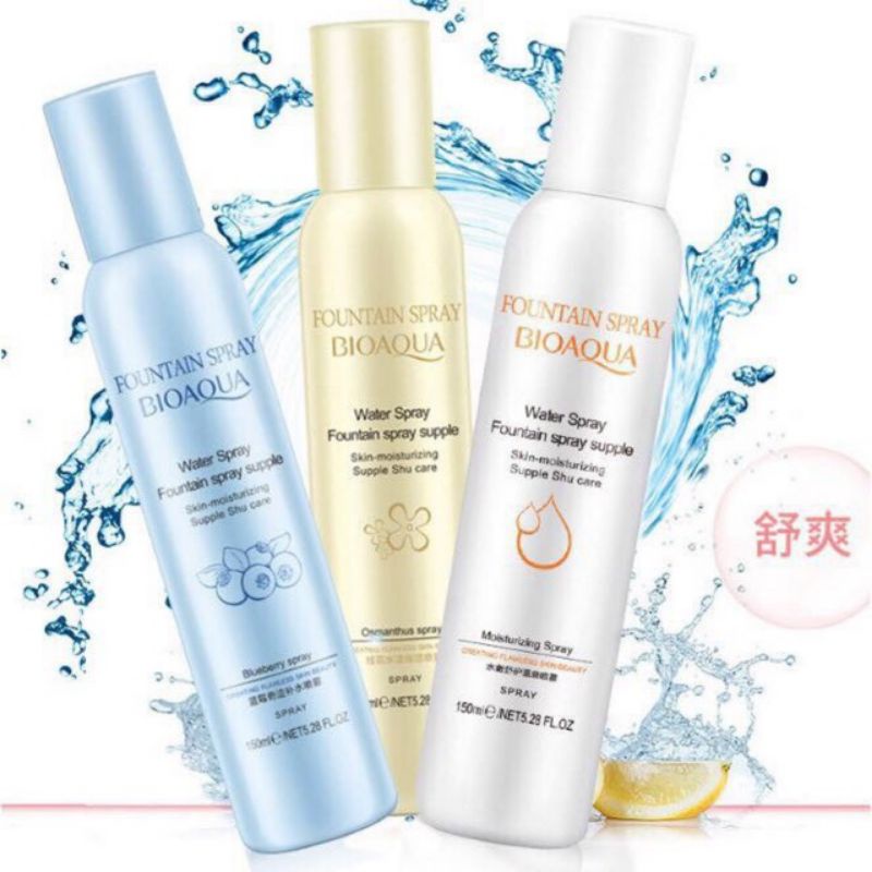 Xịt Khoáng Dưỡng Ẩm Bioaqua Hàng Nội Đia Trung chính hãng kiểm soát dầu 150ml