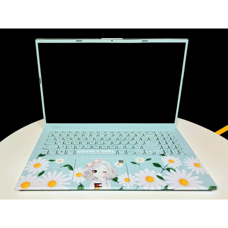 Decal dán Laptop V.NO SKIN - CÁ TÍNH GIRL cao cấp cho các dòng laptop dell/acer/asus/lenovo/hp/macbook