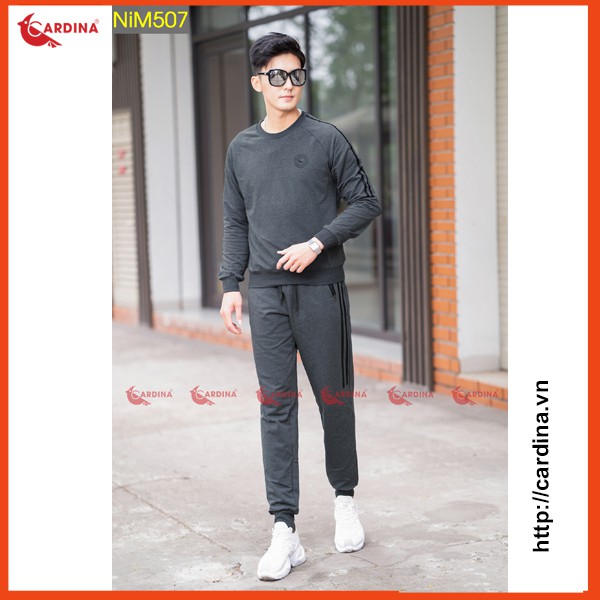 Bộ Nỉ Nam Thu Đông CARDINA Cao Cấp Dáng Thể Thao