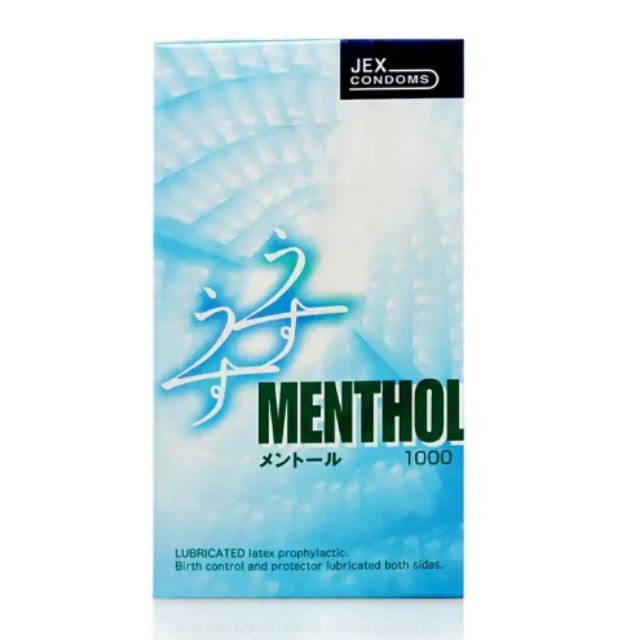 Bao Cao Su Tăng Khoái Cảm Jex Menthol - Hộp 12 bao