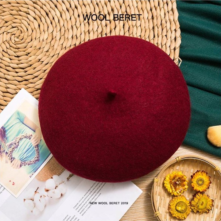 Mũ Nồi Beret , Mũ dạ điều chỉnh được kích thước hàng Quảng Châu cao cấp Loại 1