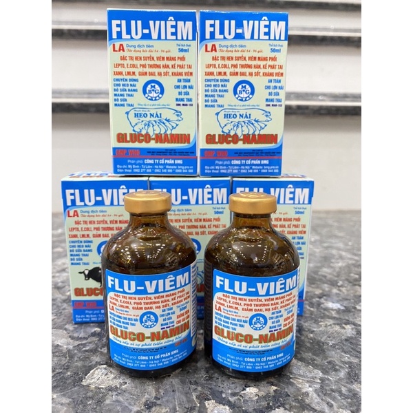 1 lọ FLU - VIÊM dùng cho heo trâu bò dê cừu