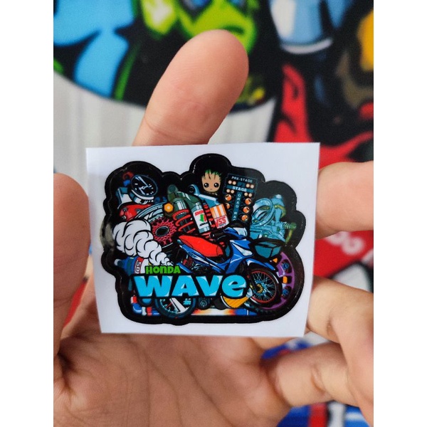 Decal Tem Honda Wave 125i kiểu Thái Lan