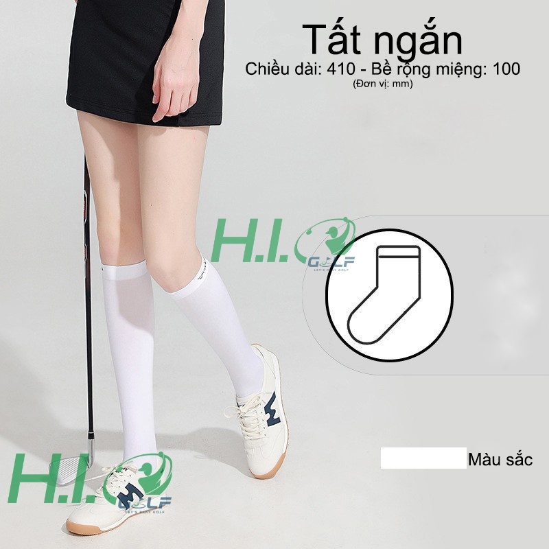 Tất Golf nữ vải lụa băng chống nắng GoloveJoy