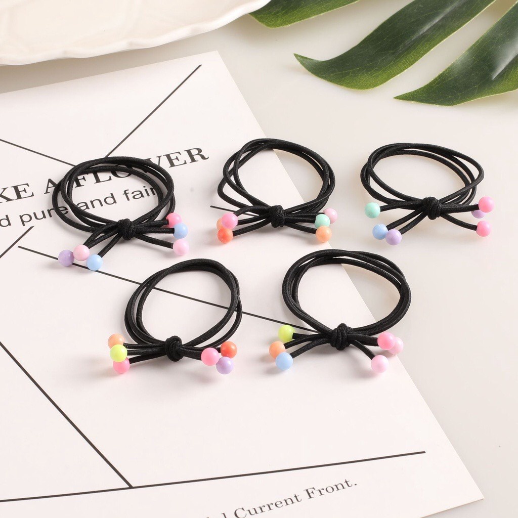 Dây Buộc Tóc Hạt Cherry - Dây Thun Cột Tóc Hàn Quốc siêu dễ thương_Bibokids