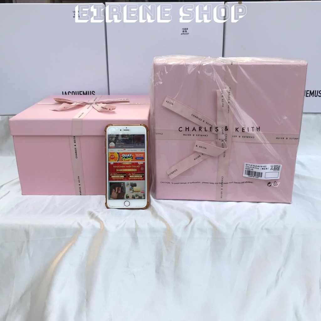 Túi xách nữ hộp hồng túi kẹp nách hộp quà tặng màu hồng gift set mới 2022