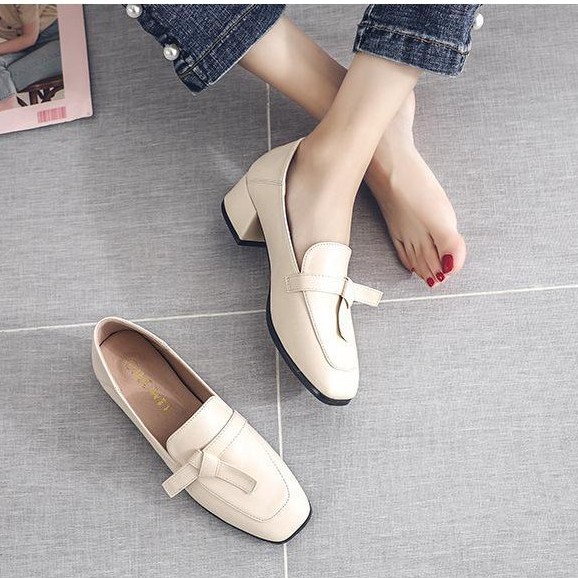 Giày Cao Gót 5 Phân Mũi Vuông Sành Điệu Mã XKC40