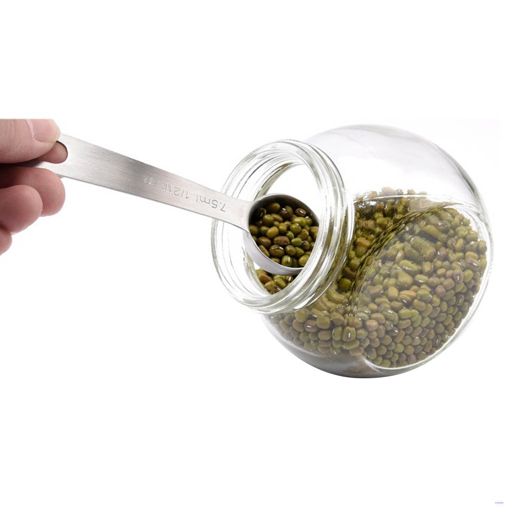 Bộ 6 Muỗng Đo Lường Bằng Thép Không Gỉ