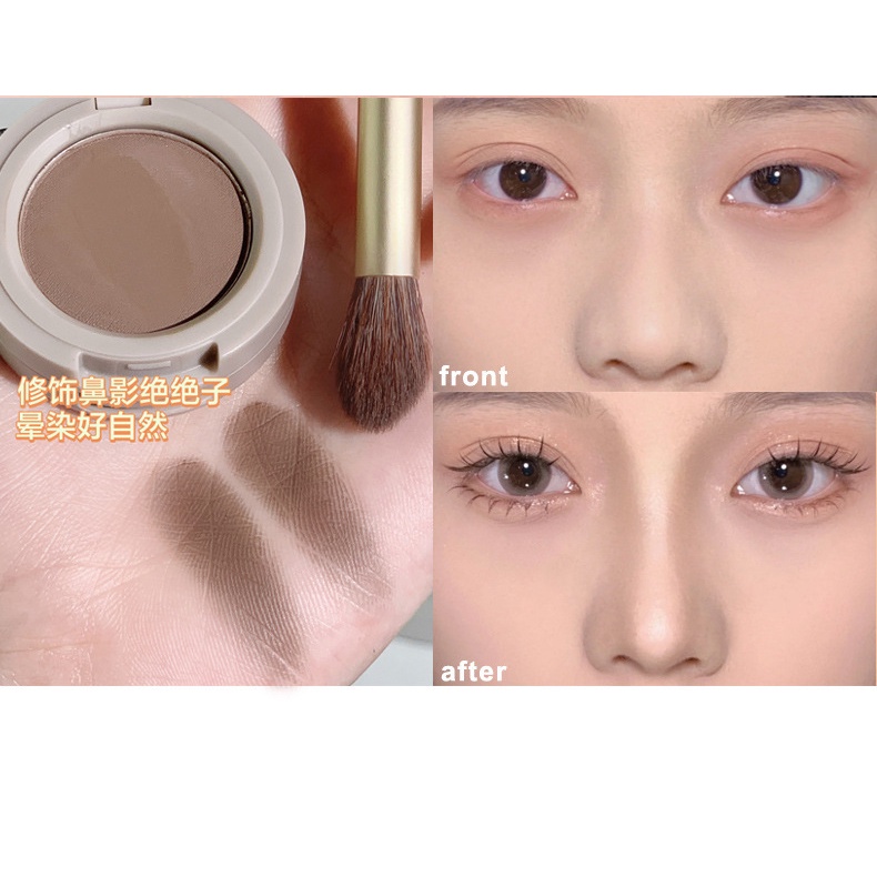 Bảng Phấn Mắt XIXI 4 Màu Tông Nâu &amp; Nâu Đậm Sắc Tố Trang Điểm Lâu Trôi Không Tì Vết