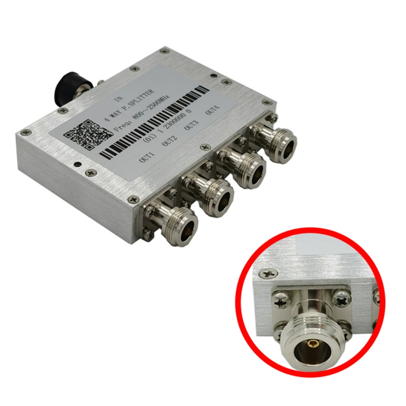 Bộ Chia Nguồn Điện 800-2500MHz One Sang Bốn Ổ Cắm