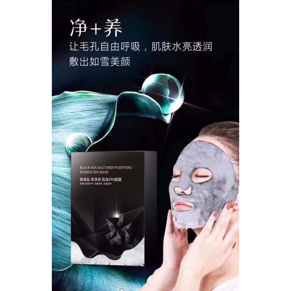 Hộp 10 miếng Mặt nạ sủi bọt thảiđộc da mặt