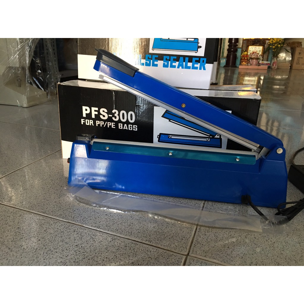 [GIẢM GIÁ] Máy hàn miệng túi Impulse Sealer PFS 300 (300mm),Máy hàn miệng túi ninon dập tay,MÁY HÀN MIỆNG TÚI PFS-300