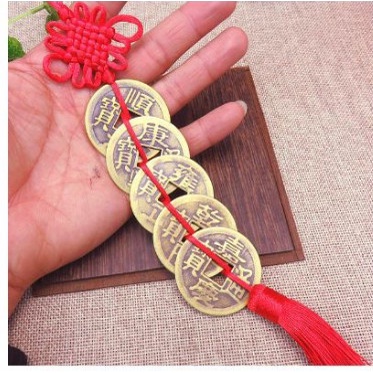 Dây ĐỒNG XU NGŨ PHÚC MAY MẮN