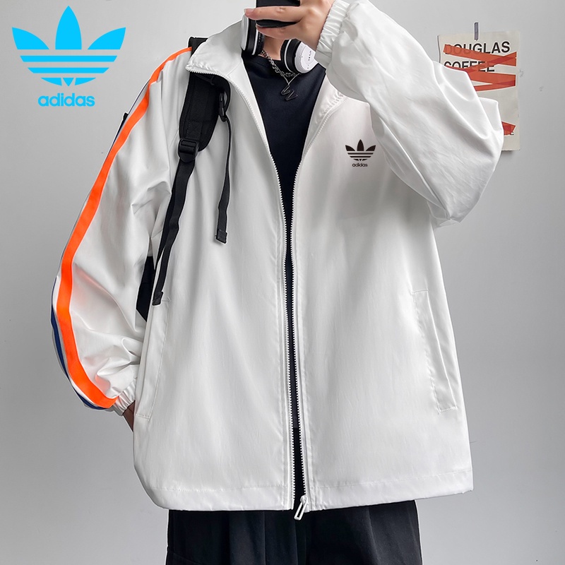 Áo khoác thể thao nam 3 sọc Adidas áo Bomber Bóng Chày Chống Nước Thời Trang Cho học sinh ông địa Nam Nữ