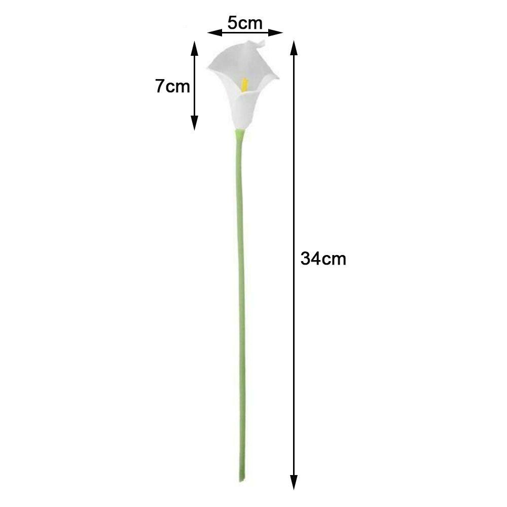 Bộ 10 Bông Hoa Giả Bằng PU Để Bàn Trang Trí DIY