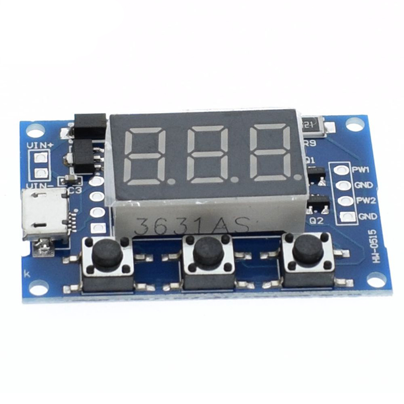 Bảng Mạch Phát Điện DC 5-30V Micro USB 5V 2 Kênh Có Đèn LED Kỹ Thuật Số