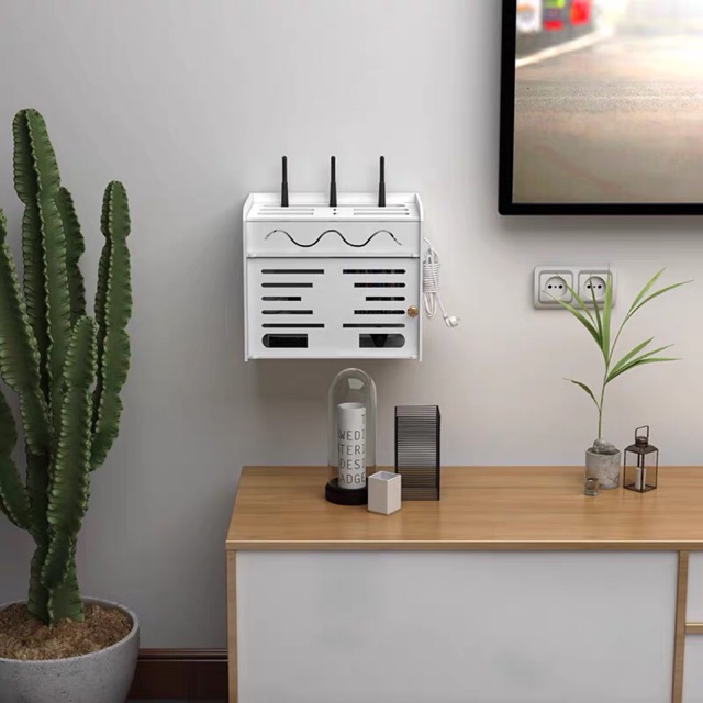 Hộp đựng ổ cắm , wifi , đầu thu để bàn gọn gàng