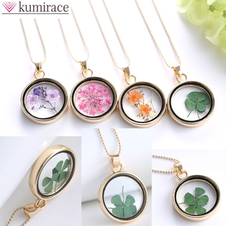 Dây Chuyền Mặt Hình Hoa Khô Thời Trang Cho Nữ