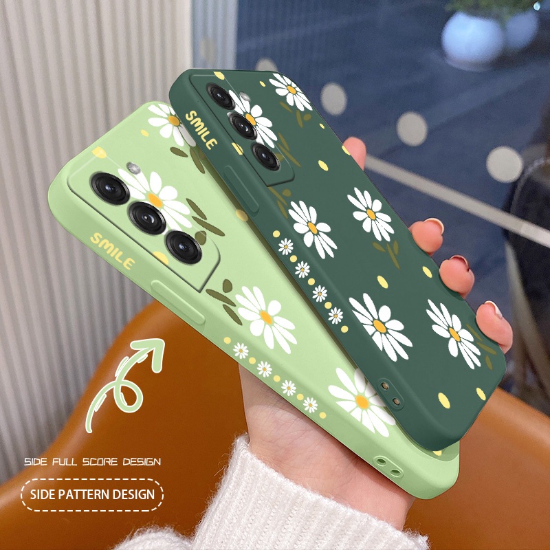 Ốp lưng Hoa cúc Phone Case For Samsung Galaxy S21 Ultra Plus S21FE Vỏ điện thoại thời trang chống sốc