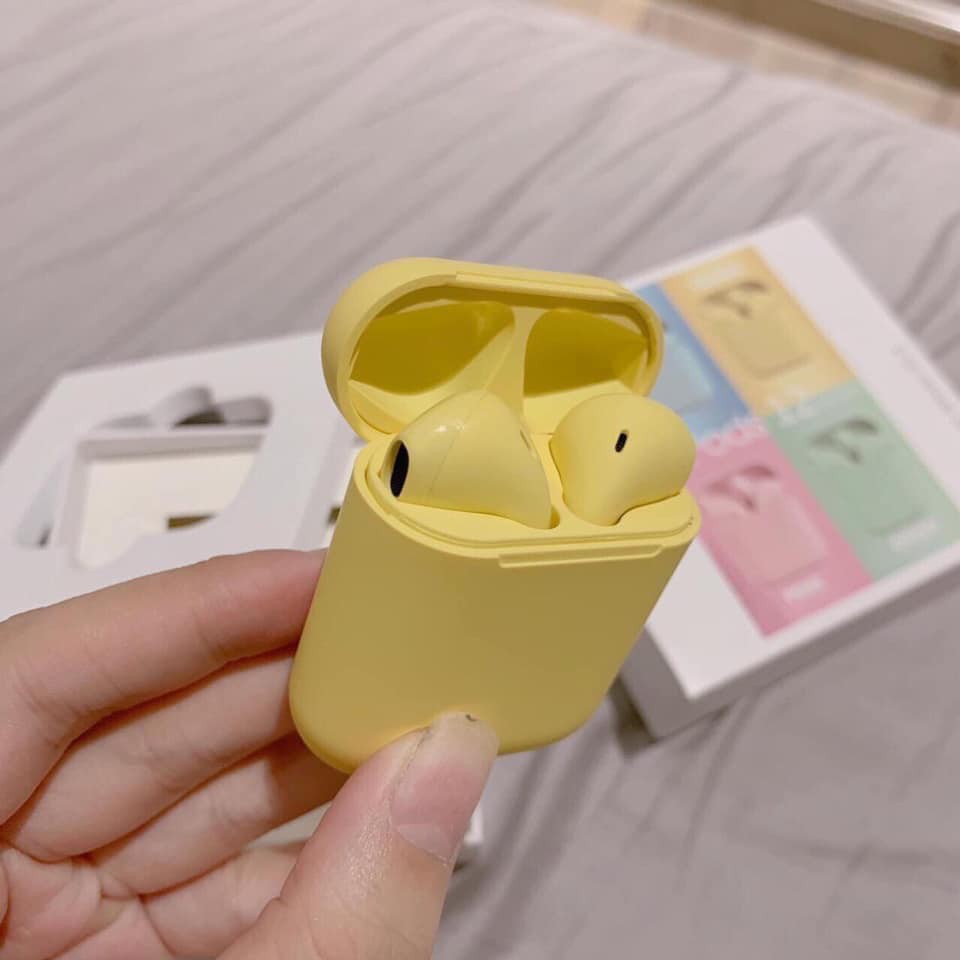 Tai nghe airpod mini i12 TWS Cảm Biến Vân Tay (Loại Nhám)