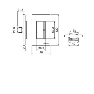 Công tắc 2 chiều cỡ lớn Panasonic Refina