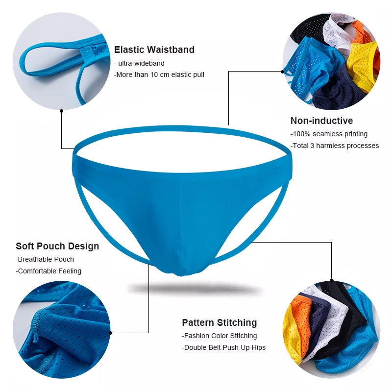 ORLVS Quần Lót Nam Dạng Lưới Thoáng Khí Gợi Cảm Ad7106