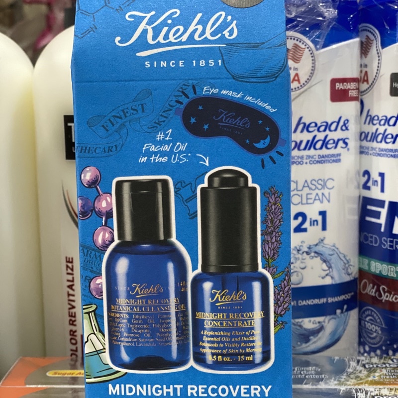 (USA) SERUM PHỤC HỒI DA BAN ĐÊM Kiehl's Midnight Recovery Concentrate 15ml (CHÍNH HÃNG MỸ)