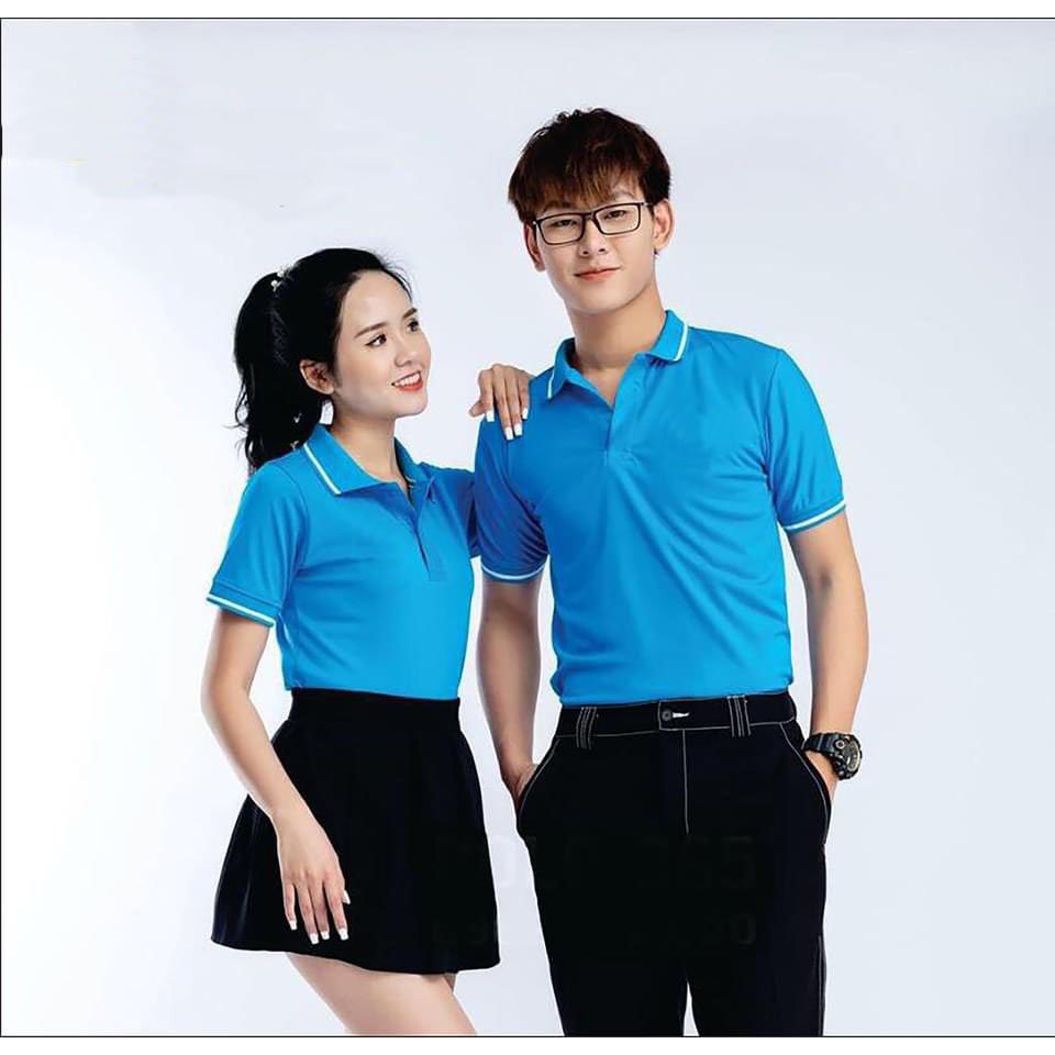 ❤️SIÊU CHẤT❤️ Áo phông nam nữ Polo có cổ phối viền đẹp, vải mềm, co giãn, mặc siêu mát, Áo Thun Có Cổ Nam Nữ