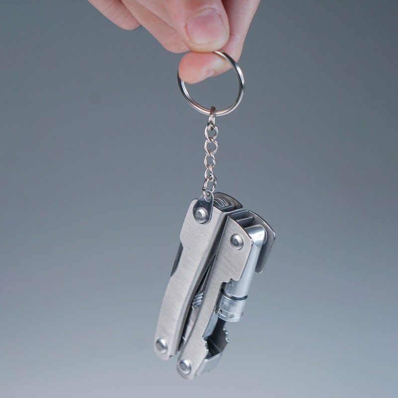 MÓC KHÓA KỀM ĐA NĂNG CAO CẤP móc khóa kềm kèm đèn pin quà tặng độc đáo dành cho người đi phượt