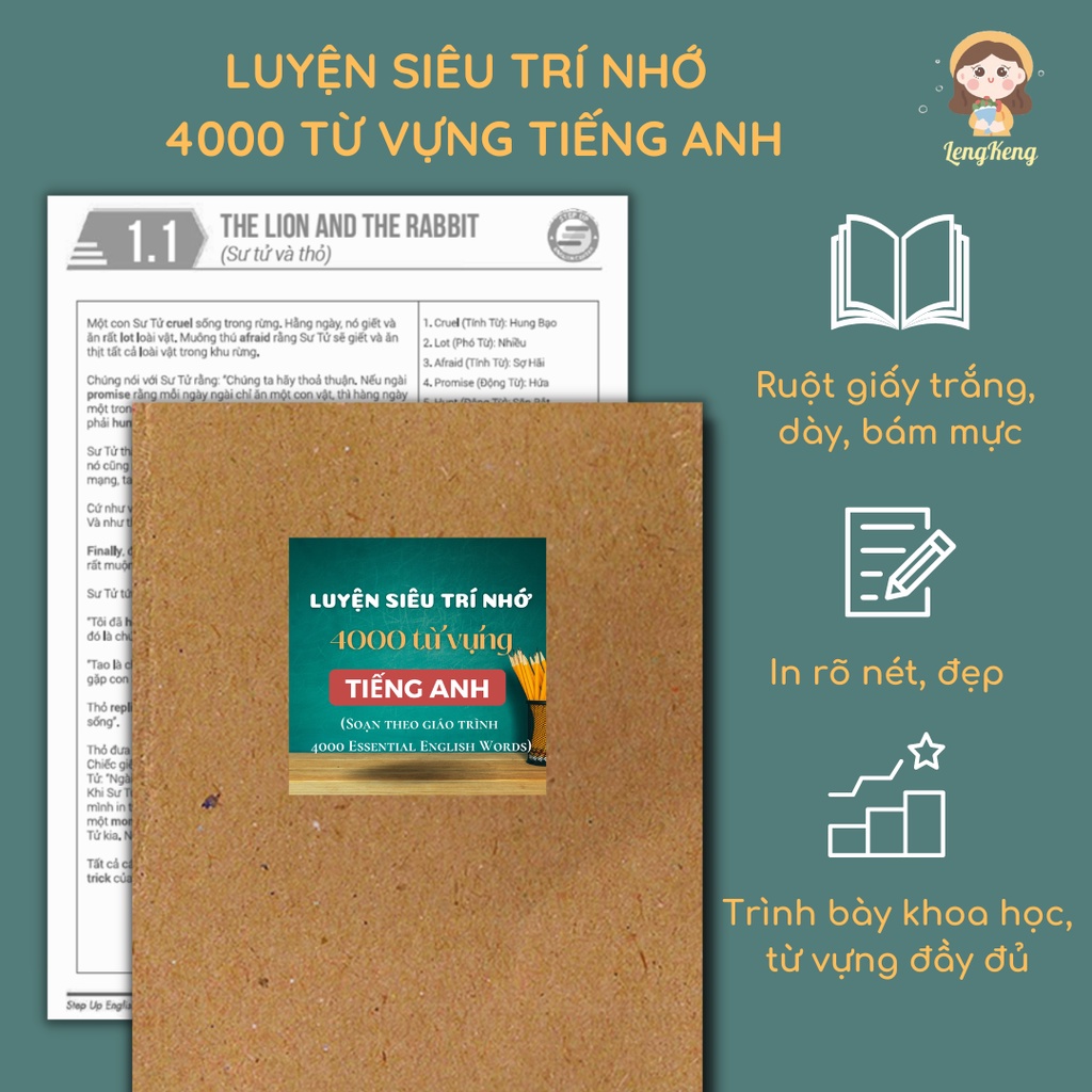 🌸 Luyện siêu trí nhớ 4000 từ vựng tiếng Anh