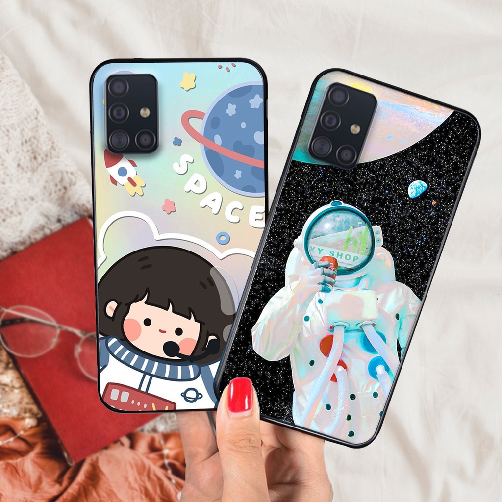 Ốp lưng Samsung A31 - Samsung A51 - Samsung A71  nhiều mẫu vũ trụ siêu đẹp, phi hành gia cực cute giá rẻ cực đẹp