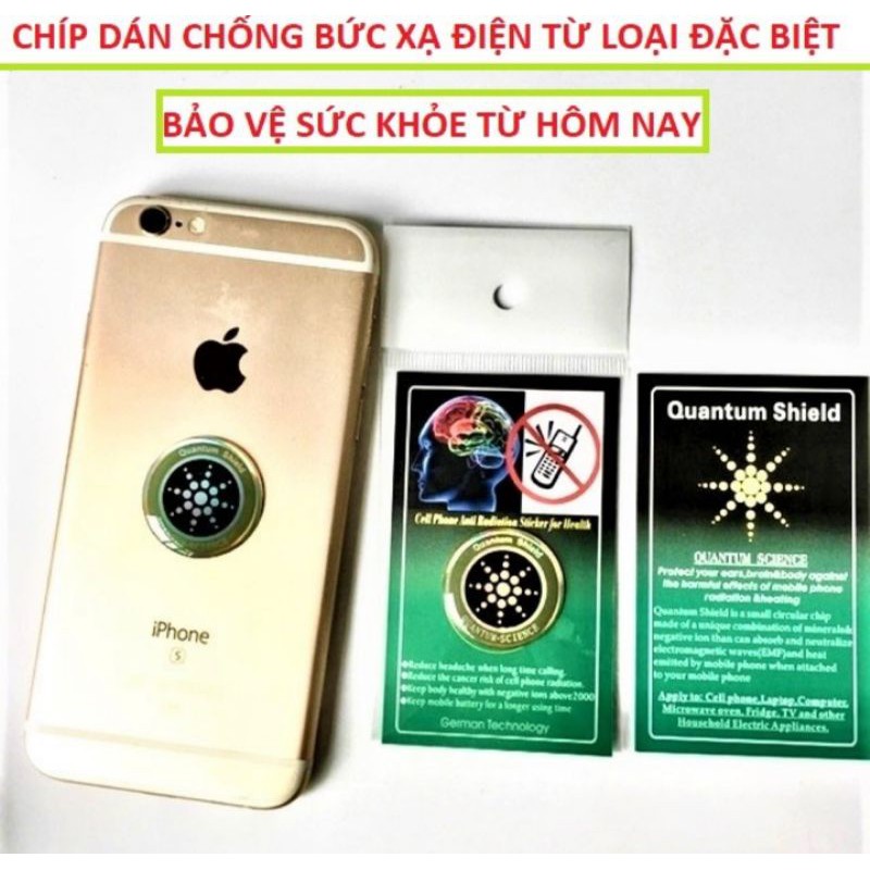 CON CHÍP DÁN TRIỆT SÓNG ĐIỆN TỪ CỦA ĐIỆN THOẠI BẢO VỆ NÃO LOẠI TỐT