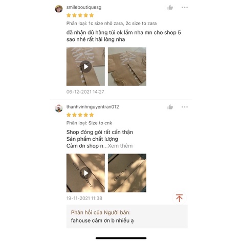 HCM-Túi giấy zara đủ size S/M/L