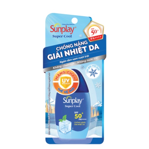Sữa chống nắng giải nhiệt cho da Sunplay Super Cool SPF 50+, PA++++ Tuýp 30g, ảnh thật sản phẩm, date xa