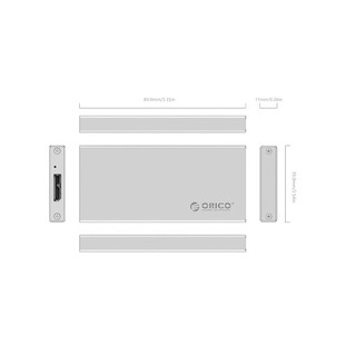 Box ổ cứng mSATA3 SSD USB 3.0 Orico MSA-U3