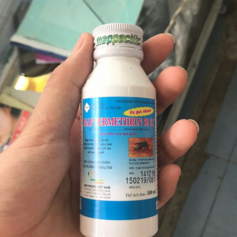 Thuốc diệt muỗi, côn trùng Map Permethrin 50EC - 100ml (Xuất xứ Anh Quốc)