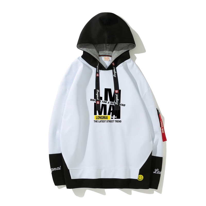 Áo hoodie phối màu phong cách thời trang dành cho nam