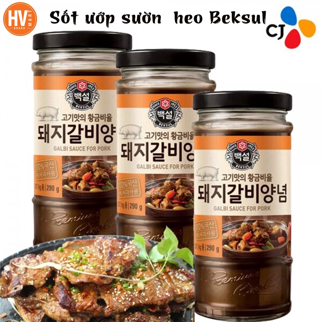 [Giá Sale] Sốt Uớp Sườn Heo Beksul Hàn Quốc 290g. Dùng làm món BBQ. Các Món Hầm. Thơm Ngon