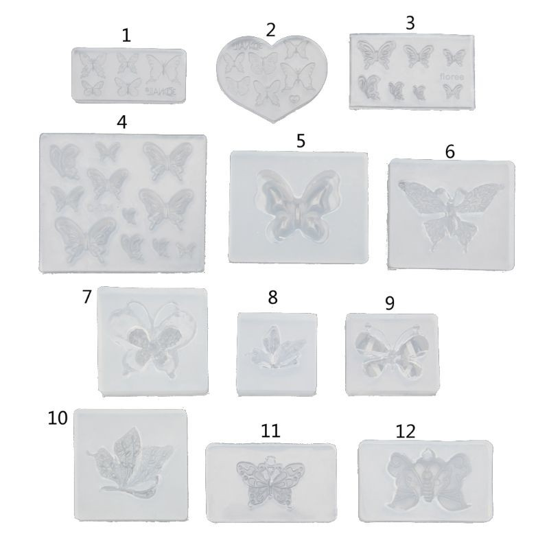 Khuôn Silicone Làm Trang Sức Hình Bướm Xinh Xắn