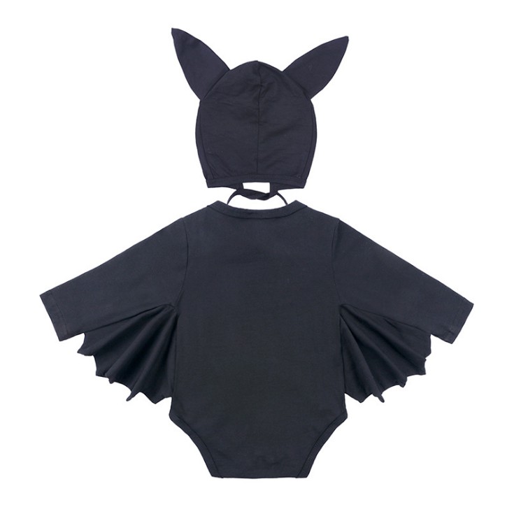 Bộ Áo Liền Quần Tam Giác + Mũ Phong Cách Âu Mỹ Thời Trang Mùa Thu 2019 Mới Cho Bé