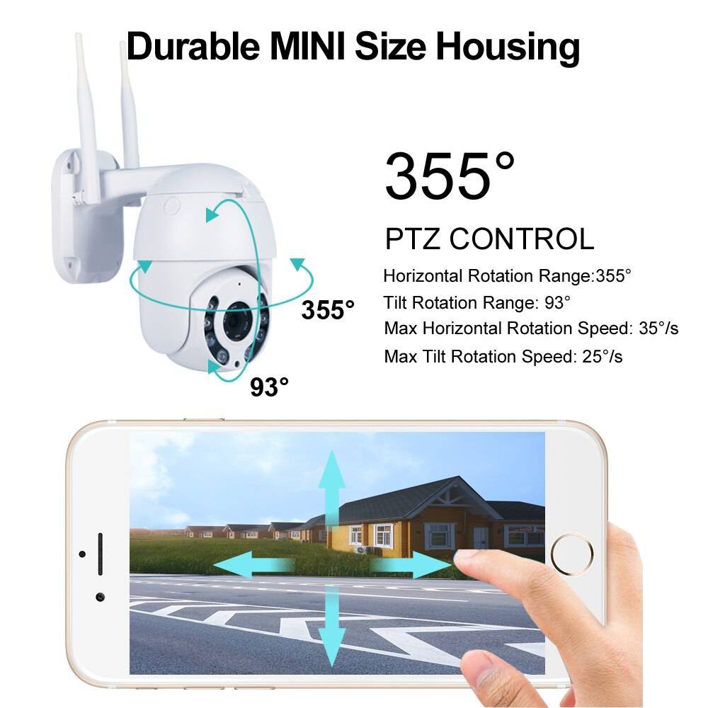 [Kèm thẻ nhớ 32GB] Camera Wifi Full HD sắc nét, zoom quang 4X. Sử dụng phần mềm P6Slite