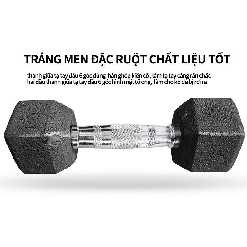 Tạ tập tay 5/10KG  bánh tạ, nam nữ tập gym tập thon tay thể dục đa năng  lõi gang đặc bọc cao su cao cấp -hàng có sẵn