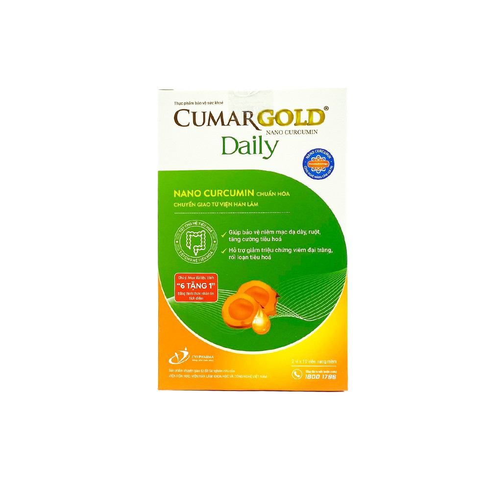 CumarGold Daily Giải pháp cho Viêm đại tràng, Đại tràng co thắt