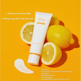 [ Laneige ] Kem chống nắng phổ rộng Radian-C Sun Cream 50ml