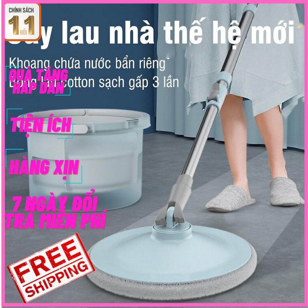 Chổi Lau Nhà K8 Hiện Đại Thông Minh Tự Tách Chất Bẩn, Bộ Cây Lau Nhà Chổi Lau Nhà Tự Vắt 360 Độ Chính Hãng