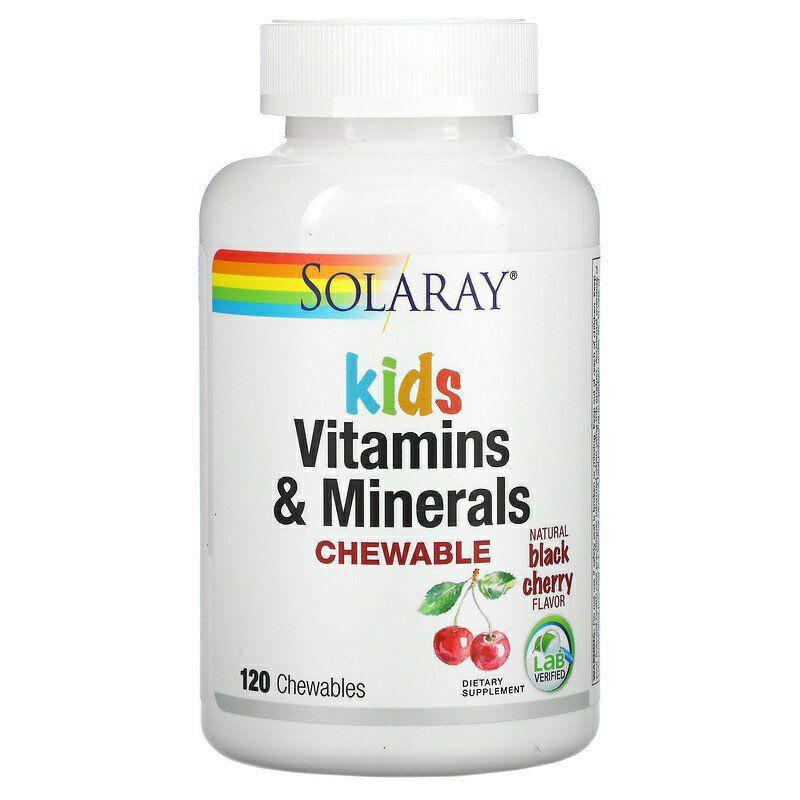 Kẹo nhai Bổ Sung Vitamin Tổng Hợp và khoáng chất cho BÉ YÊU - SOLARAY -  USA