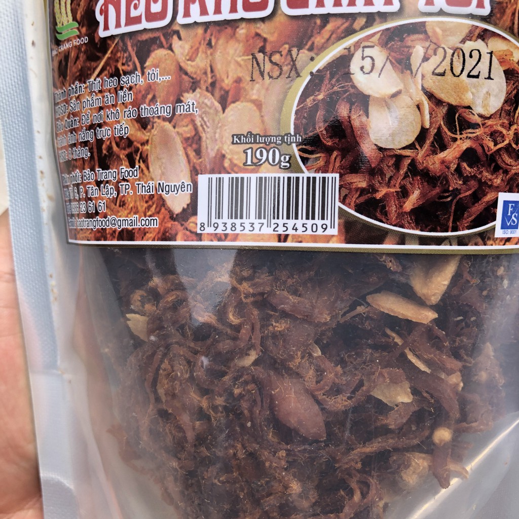 Khô heo cháy tỏi xé sợi loại ngon 190g IMINT FOOD Đồ Ăn Vặt | BigBuy360 - bigbuy360.vn