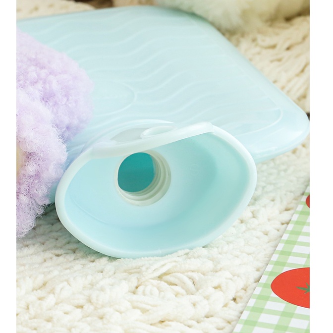 Túi chườm bụng kinh giảm đau sưởi ấm 2 lớp lông hình thú mềm mịn dung tích 500ml, 350ml